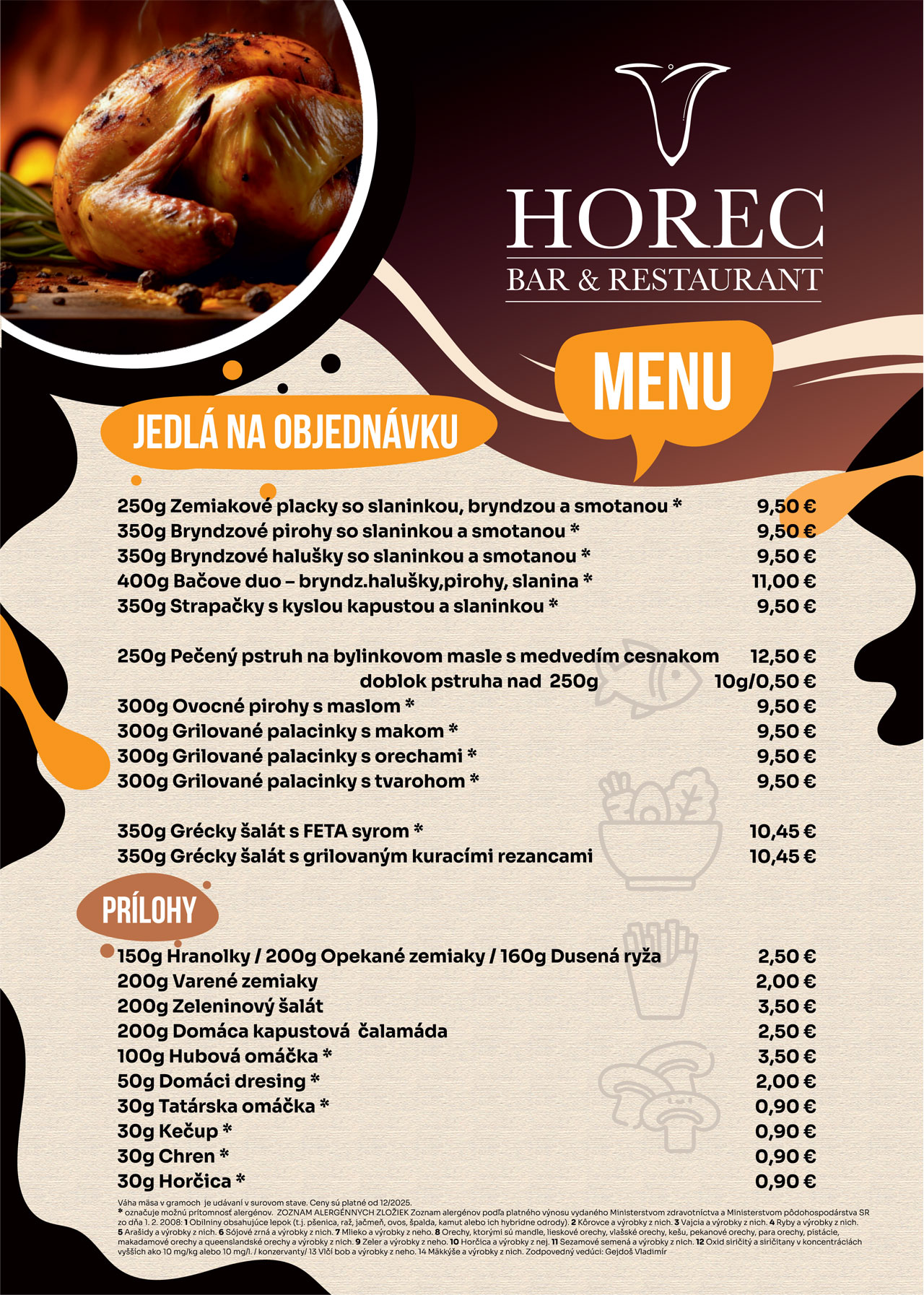 Reštaurácia Horec - Zimné Menu 2025 (2)